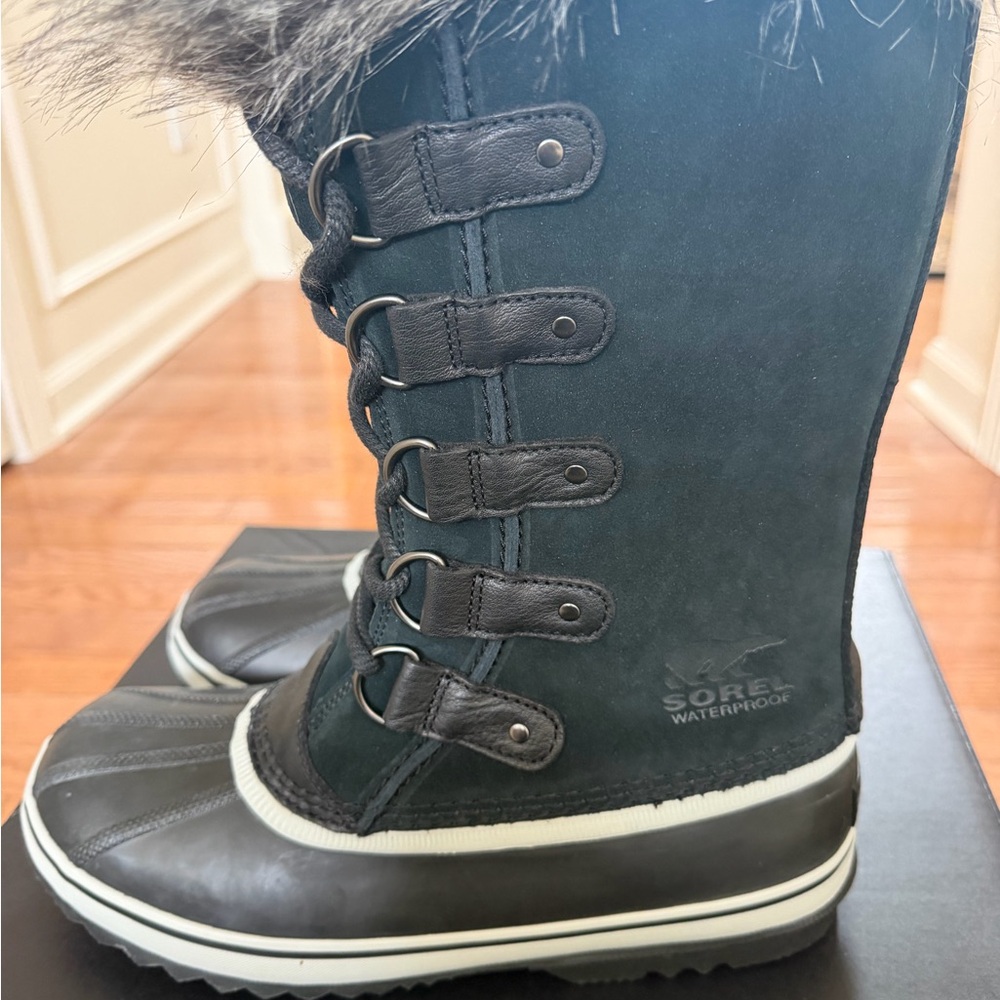 SOREL Joan of Arctic Waterproof Boot Women's Size 10 Black Quarry - Picture 10 of 13